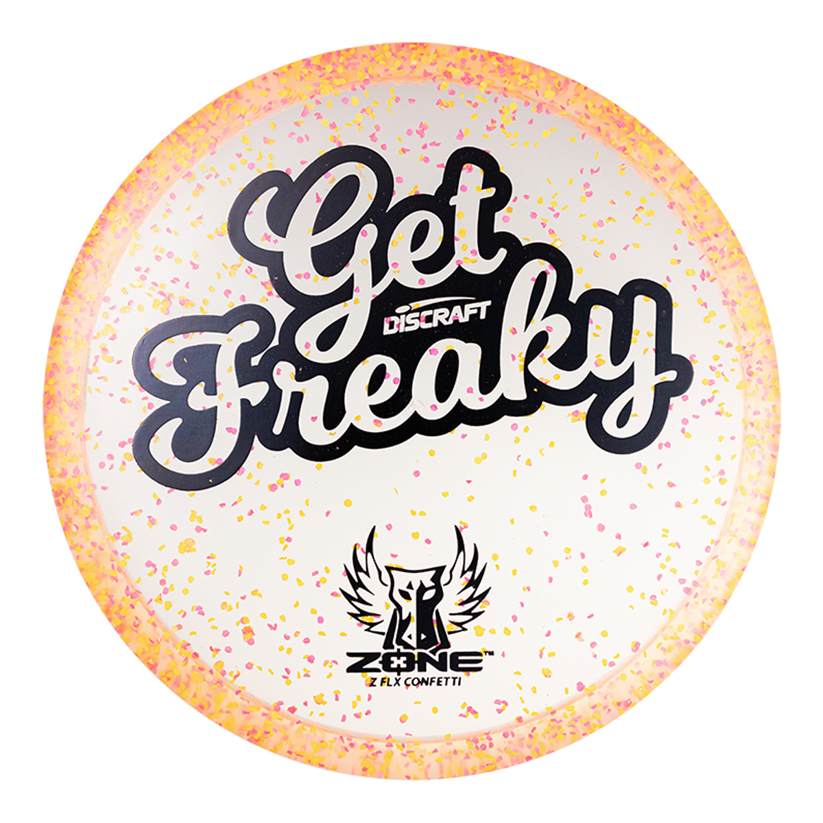Discraft Limited Edition Brodie Smith Get Freaky Confetti Z FLX Zone Putter Golf Disc
