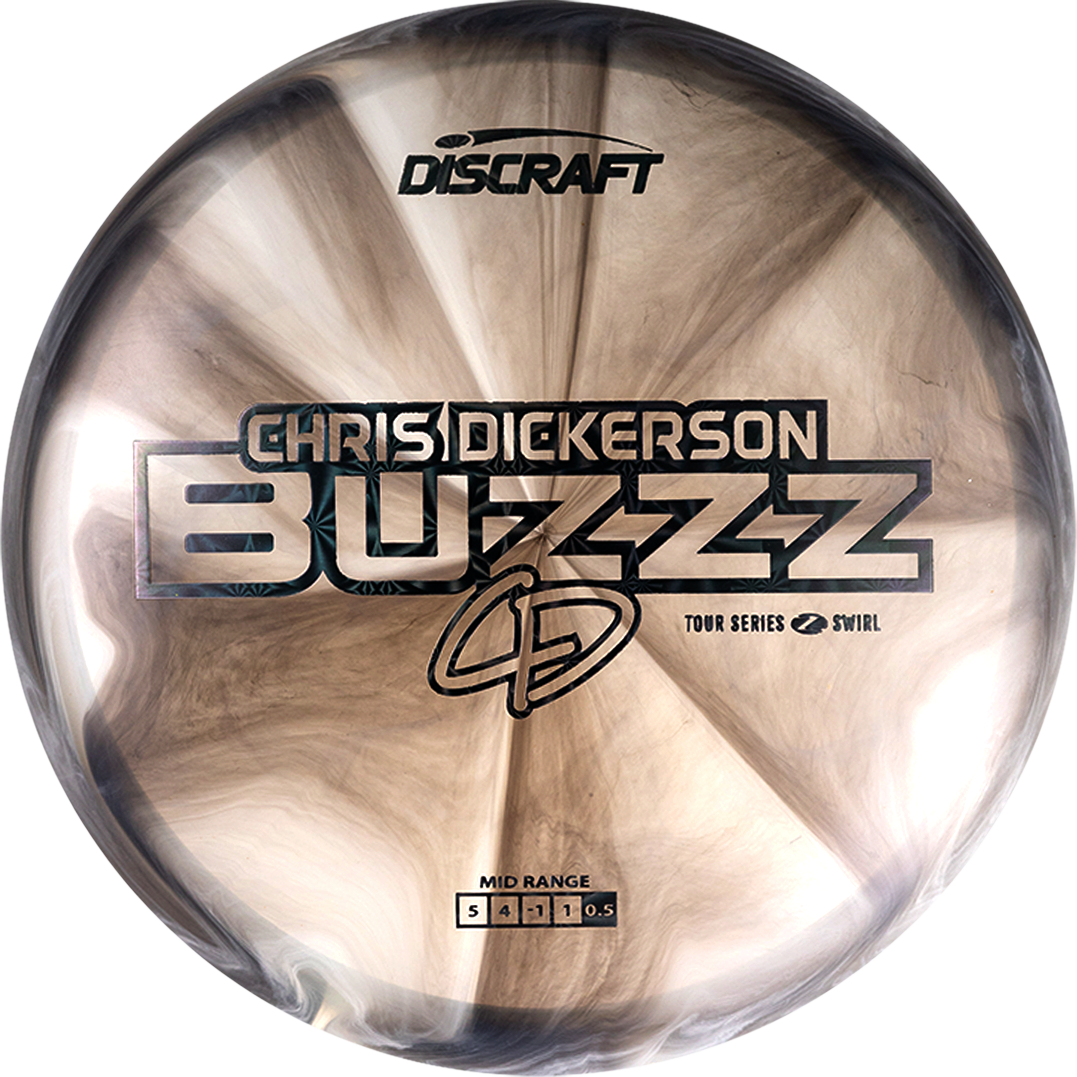 Discraft Limited Edition 2025 Tour Series Chris Dickerson Swirl Elite Z Buzzz Midrange Golf Disc