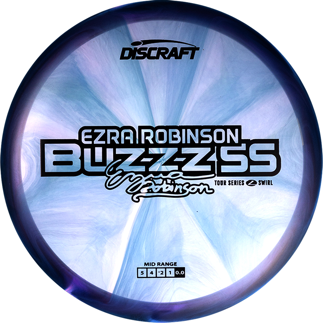 Discraft Limited Edition 2025 Tour Series Ezra Robinson Swirl Elite Z Buzzz SS Midrange Golf Disc