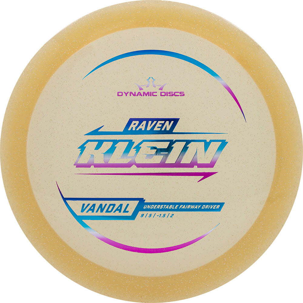 Dynamic Discs Limited Edition 2025 Team Series Raven Klein Gold Metal Flake Lucid Vandal Fairway Driver Golf Disc