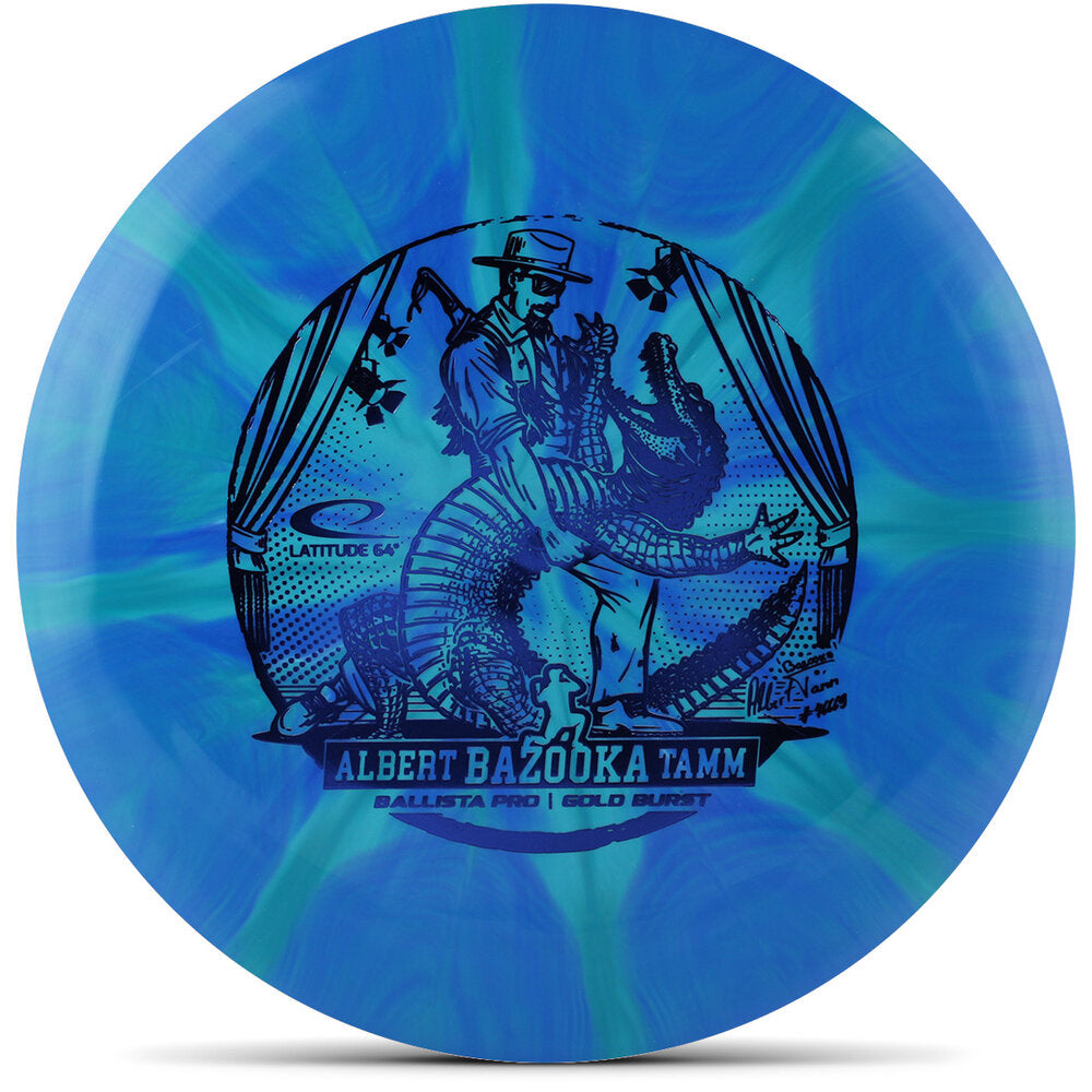 Latitude 64 Limited Edition 2025 Team Series Albert Tamm Gold Extreme Burst Ballista Pro Distance Driver Golf Disc