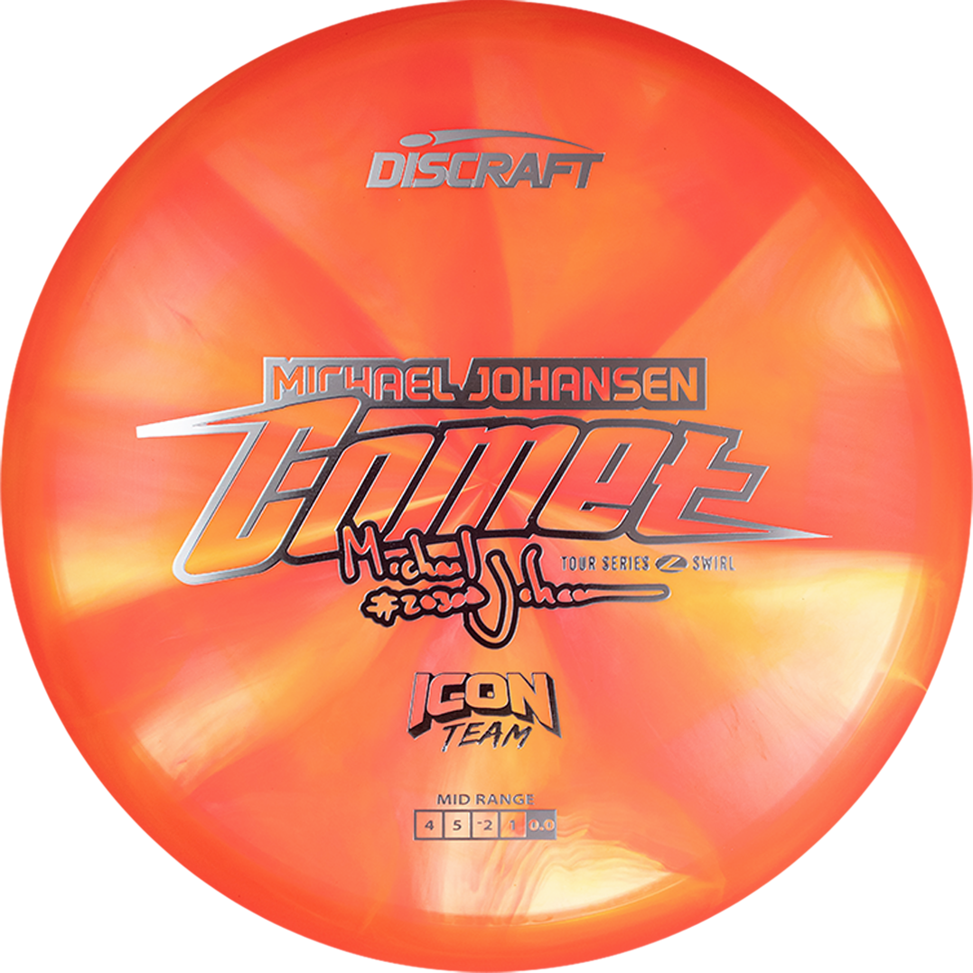 Discraft Limited Edition 2025 Tour Series Michael Johansen Swirl Elite Z Comet Midrange Golf Disc