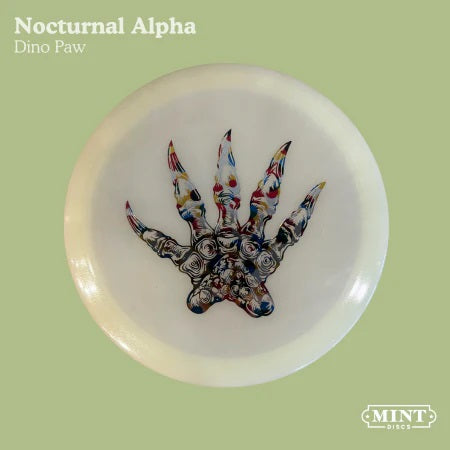 Mint Discs Limited Edition Dino Paw Stamp Glow Nocturnal Alpha Fairway Driver Golf Disc