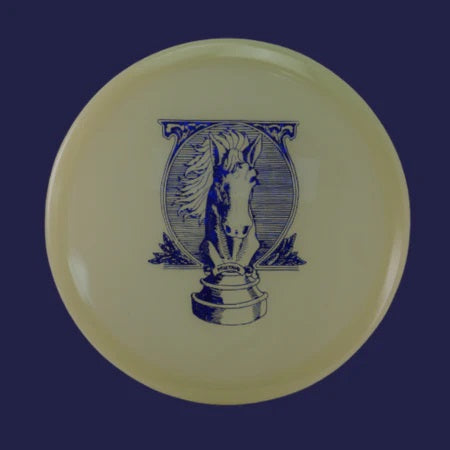 Mint Discs Limited Edition Portrait of a Knight Stamp Glow Nocturnal Flex Mustang Midrange Golf Disc
