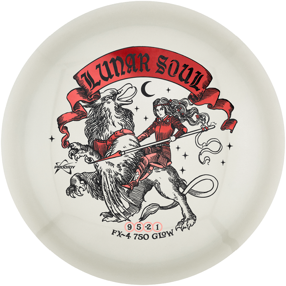 Prodigy Limited Edition Lunar Soul Stamp 750 Glow Series FX4 Fairway Driver Golf Disc