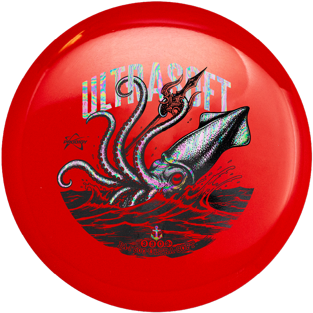 Prodigy Limited Edition Tidal Tyrant Stamp 500 Ultra Soft PA1 Putter Golf Disc