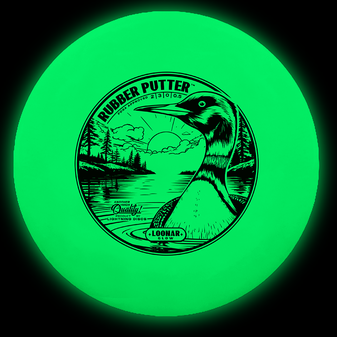 Lightning Loonar Glow Rubber Putter Golf Disc