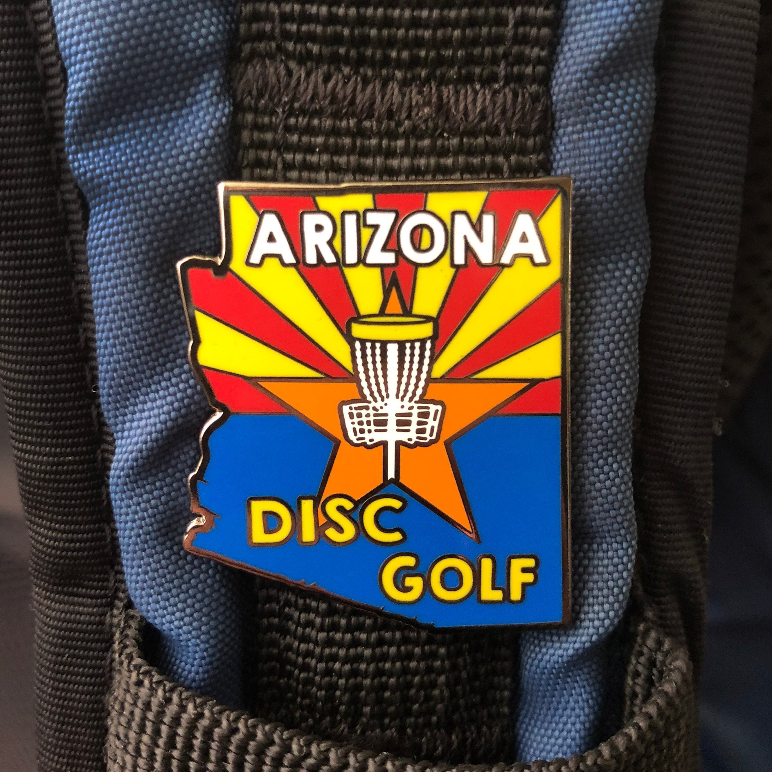 Arizona State Disc Golf Pin - Gotta Go Gotta Throw