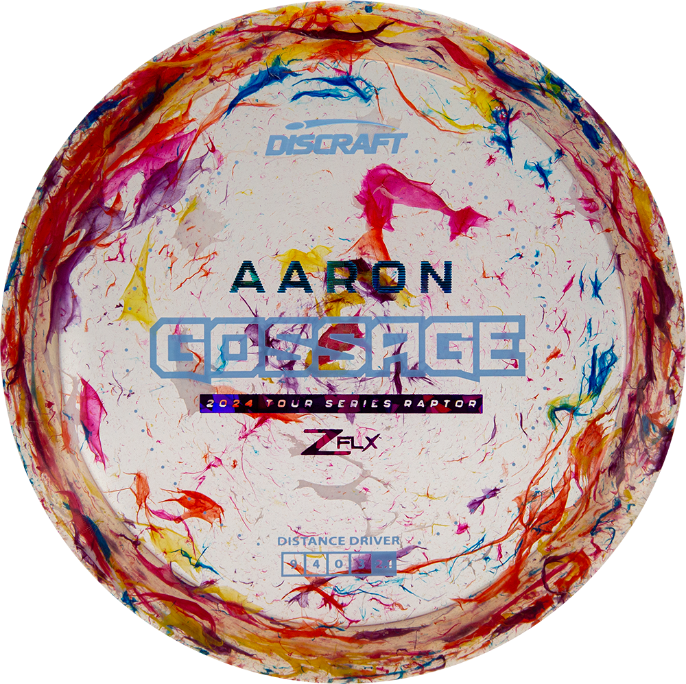 Discraft Limited Edition 2024 Tour Series Aaron Gossage Jawbreaker Elite Z FLX Raptor Distance Driver Golf Disc