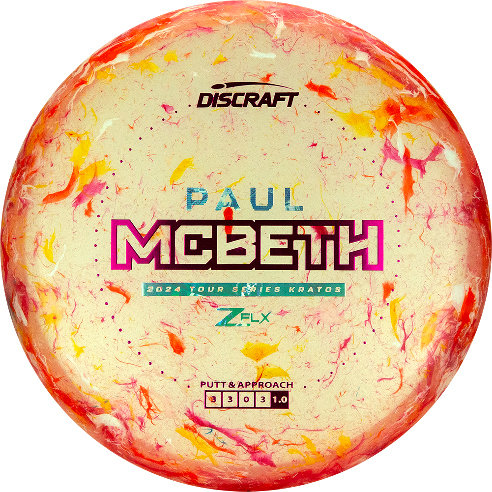 Discraft Limited Edition 2024 Tour Series Paul McBeth Jawbreaker Elite Z FLX Kratos Putter Golf Disc