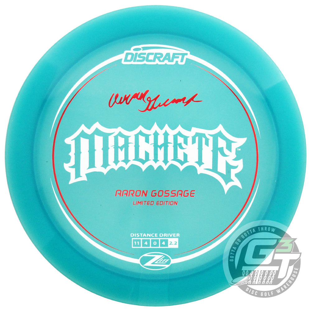 Discraft Limited Edition 2024 Elite Team Aaron Gossage Z Lite Machete Distance Driver Golf Disc