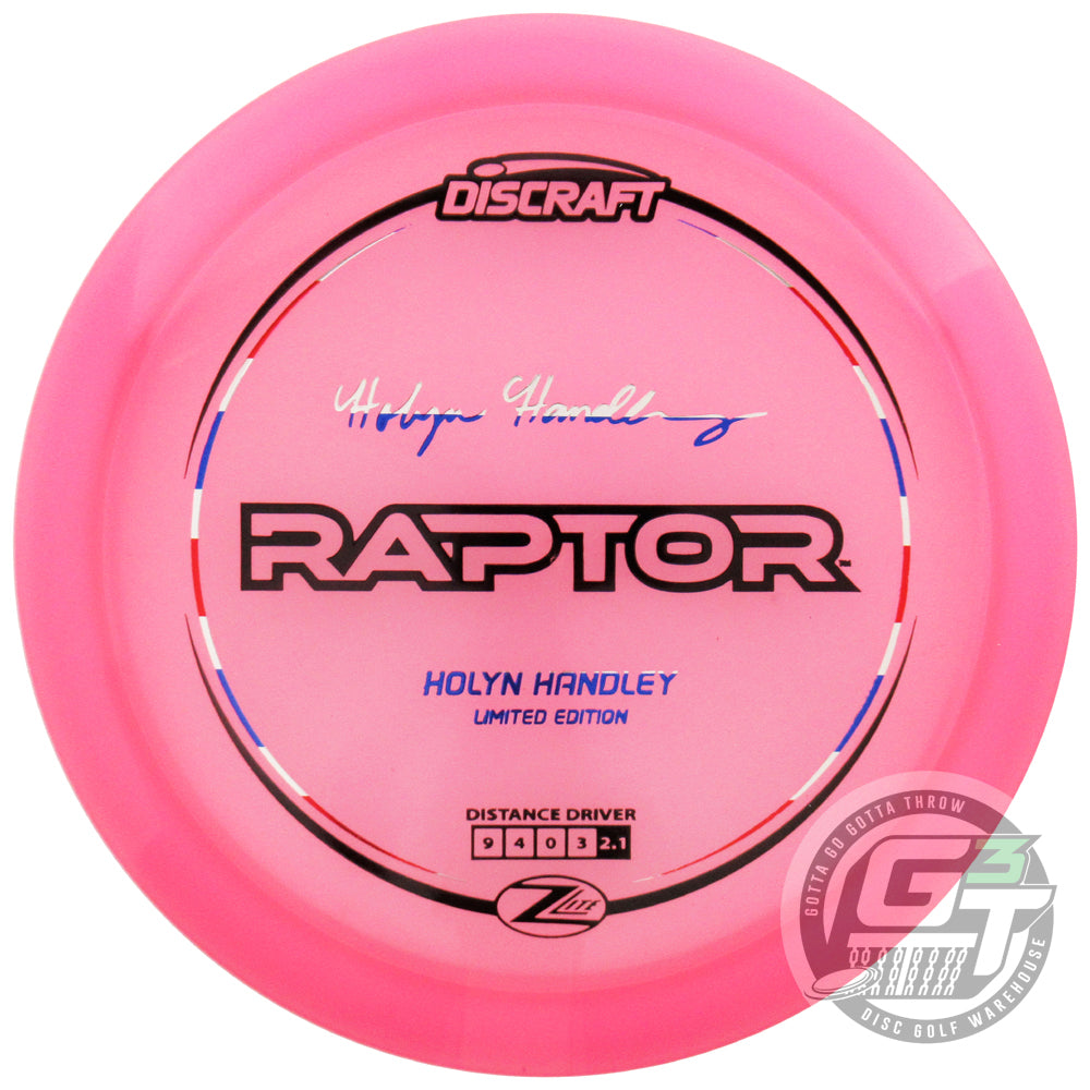 Discraft Limited Edition 2024 Elite Team Holyn Handley Z Lite Raptor Distance Driver Golf Disc