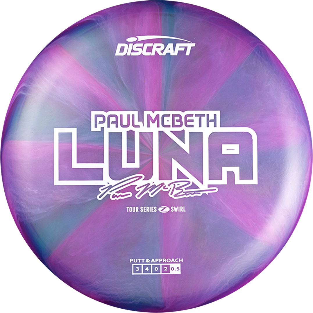 Discraft Limited Edition 2025 Tour Series Paul McBeth Swirl Elite Z Luna Putter Golf Disc