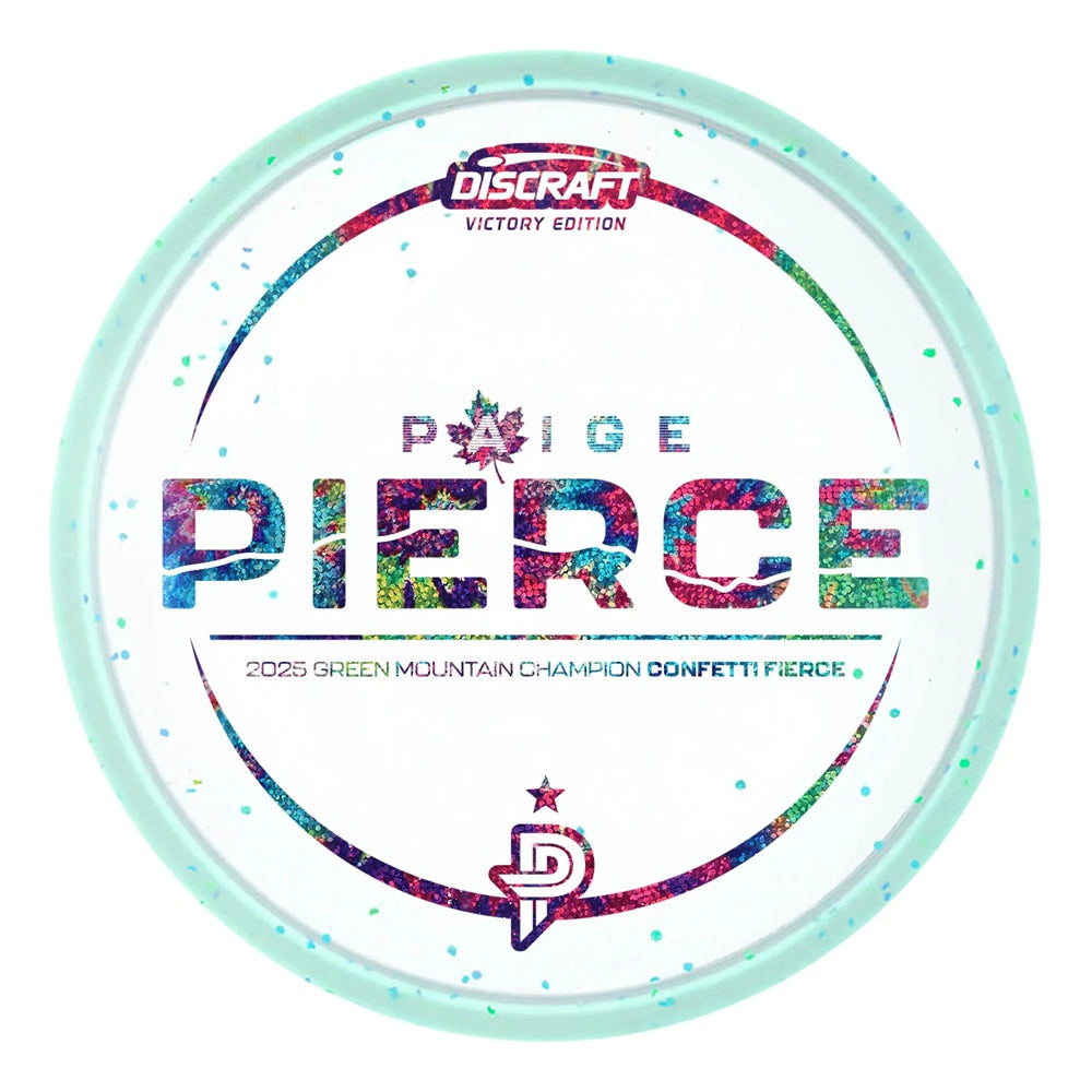 Discraft Limited Edition Victory Edition 2025 GMC Champion Paige Pierce Confetti Elite Z Fierce Putter Golf Disc