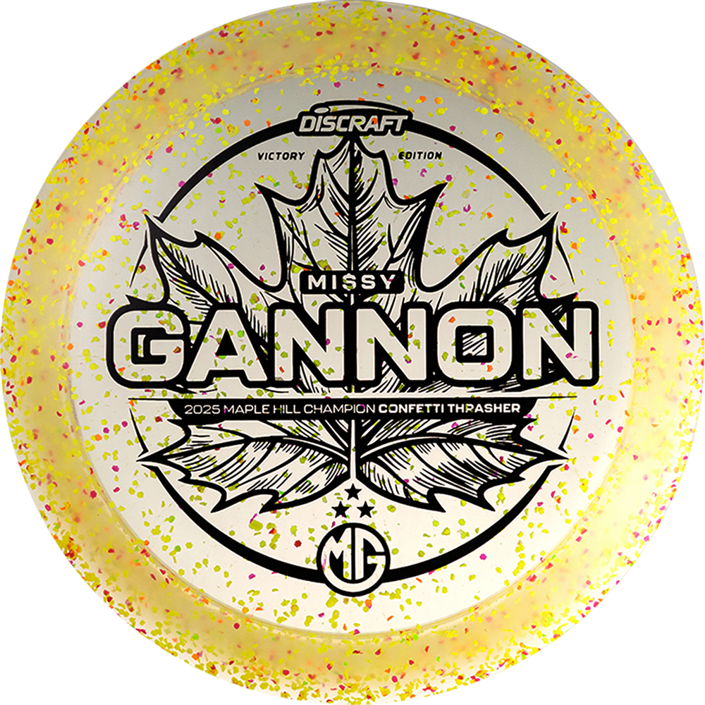 Discraft Limited Edition Victory Edition 2025 MVP Open Champion Missy Gannon Confetti Elite Z Thrasher Distance Driver Golf Disc