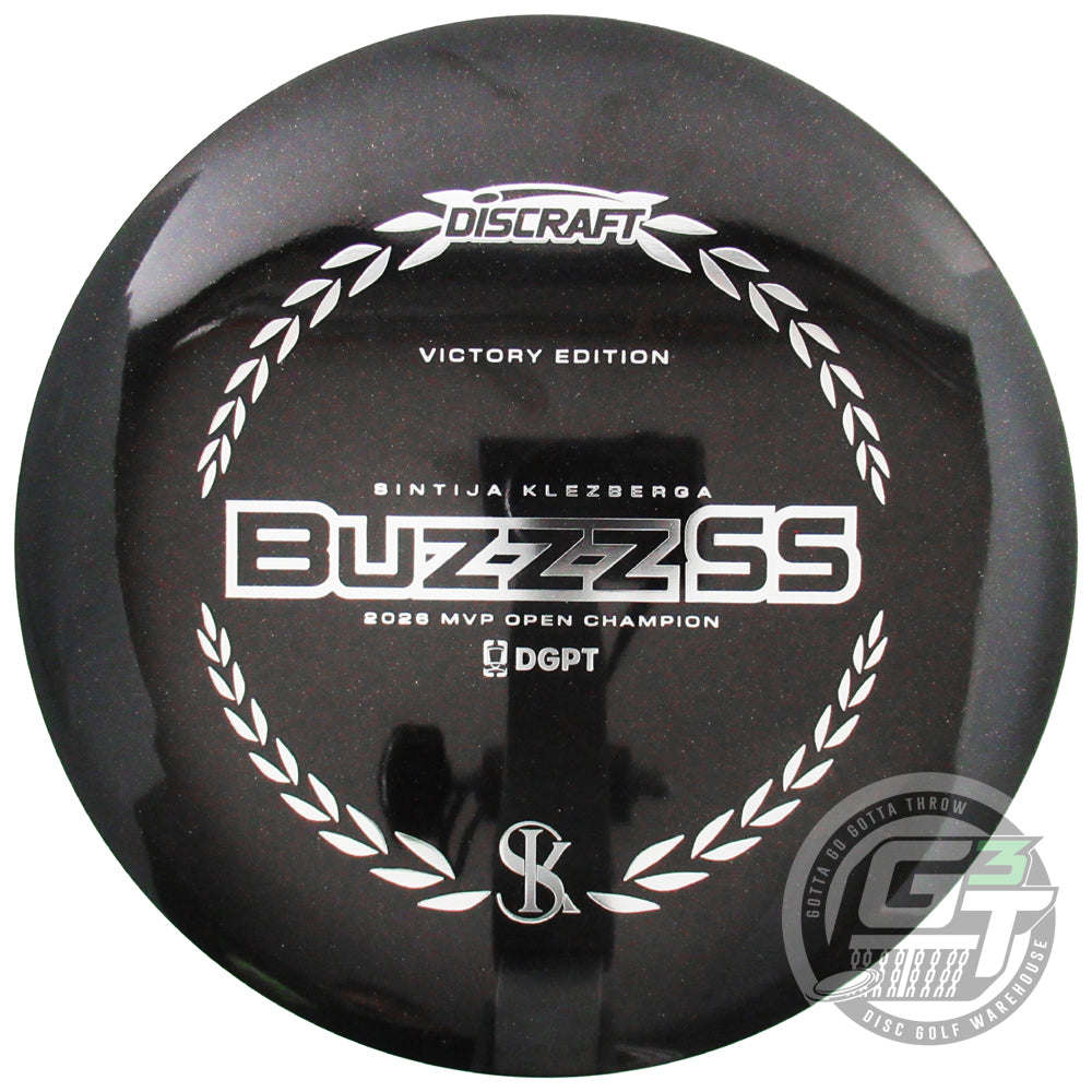 Discraft Limited Edition Victory Edition 2026 MVP Open Champion Sintija Klezberga Midnight Shimmer Elite Z Buzzz SS Midrange Golf Disc