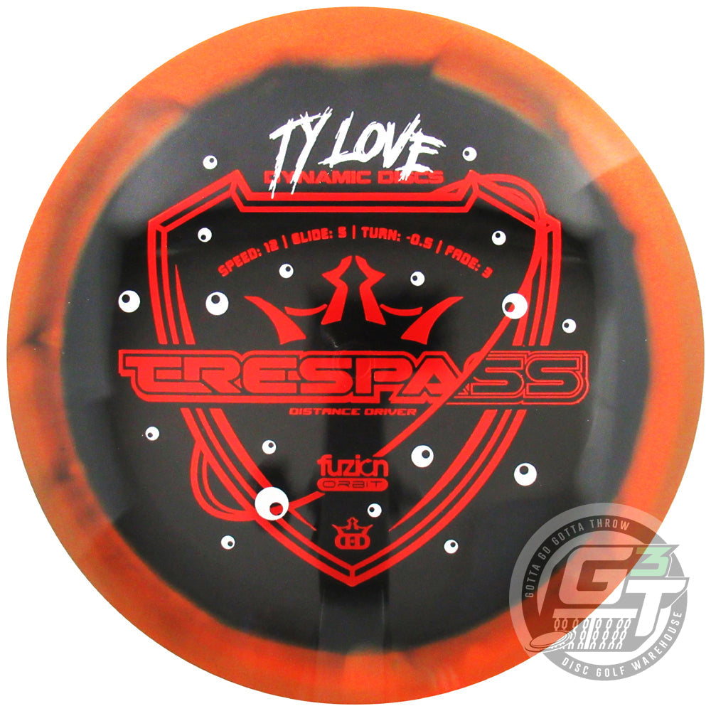 Dynamic Discs Limited Edition 2023 Team Series Ty Love Fuzion Orbit Trespass Distance Driver Golf Disc