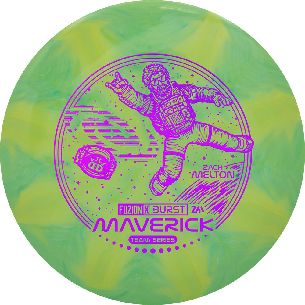 Dynamic Discs Limited Edition 2024 Team Series Zach Melton Fuzion-X Burst Maverick Fairway Driver Golf Disc