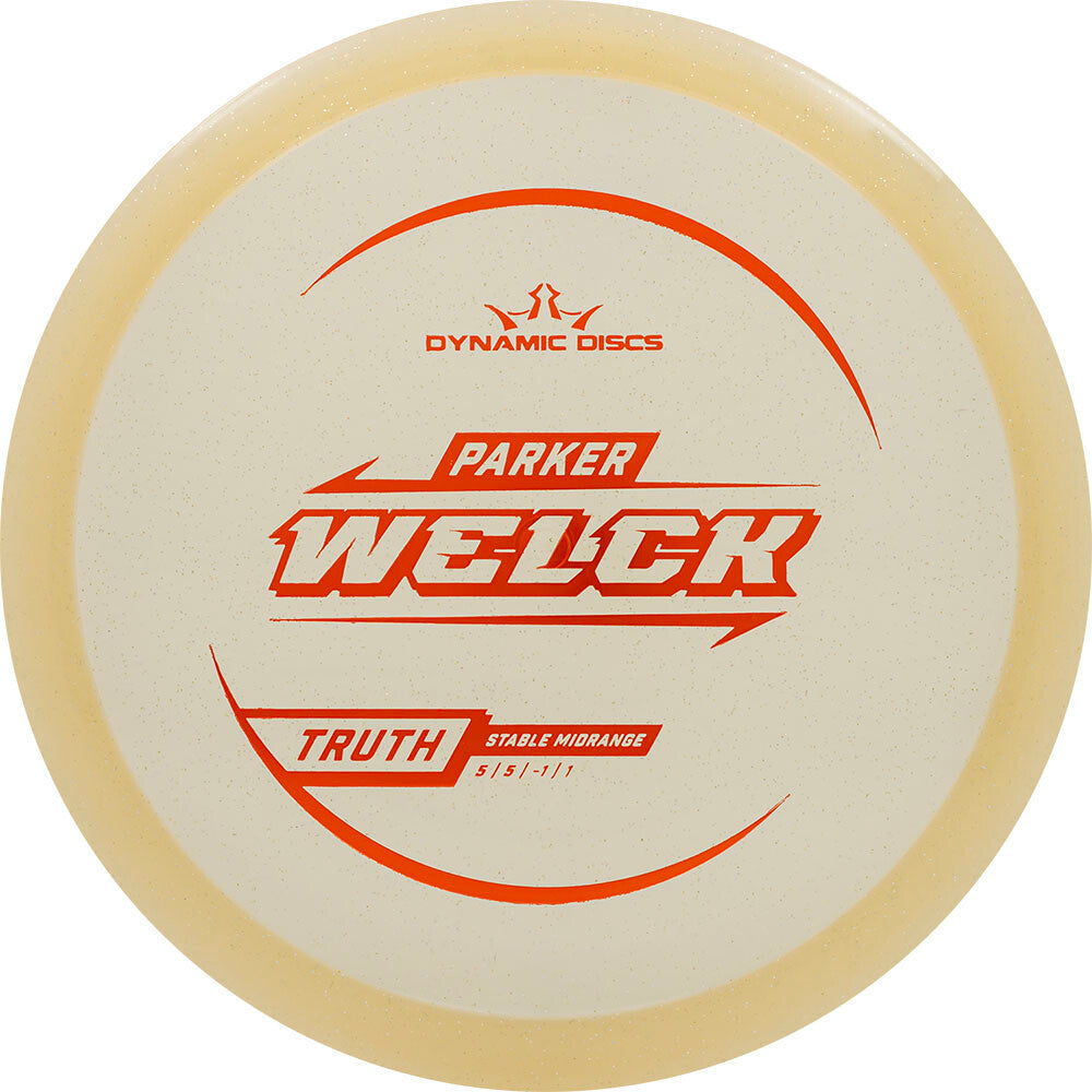 Dynamic Discs Limited Edition 2025 Team Series Parker Welck Gold Metal Flake Lucid Truth Midrange Golf Disc