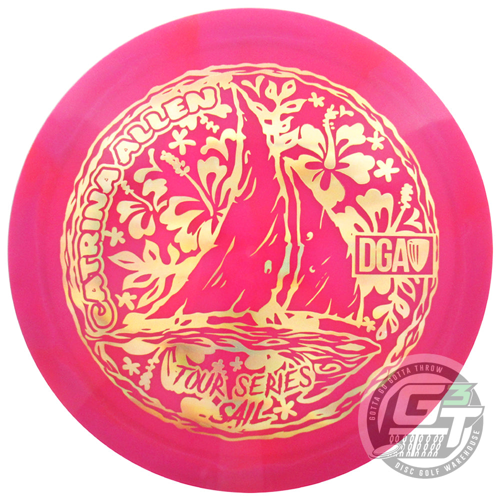 DGA Limited Edition 2023 Tour Series Catrina Allen Swirl Tour Series Sail Distance Driver Golf Disc