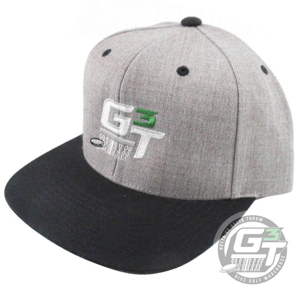 Gotta Go Gotta Throw G3T Logo Snapback Flat Bill Disc Golf Hat