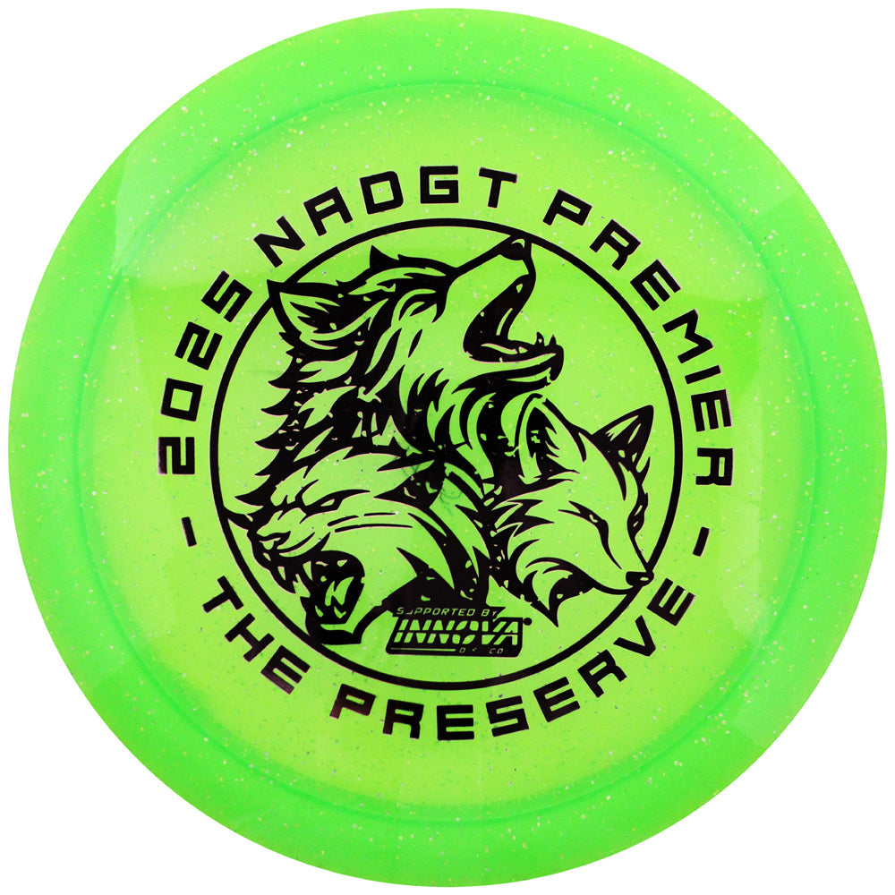 Innova Limited Edition 2025 NADGT at The Preserve Metal Flake Champion Firebird Distance Driver Golf Disc