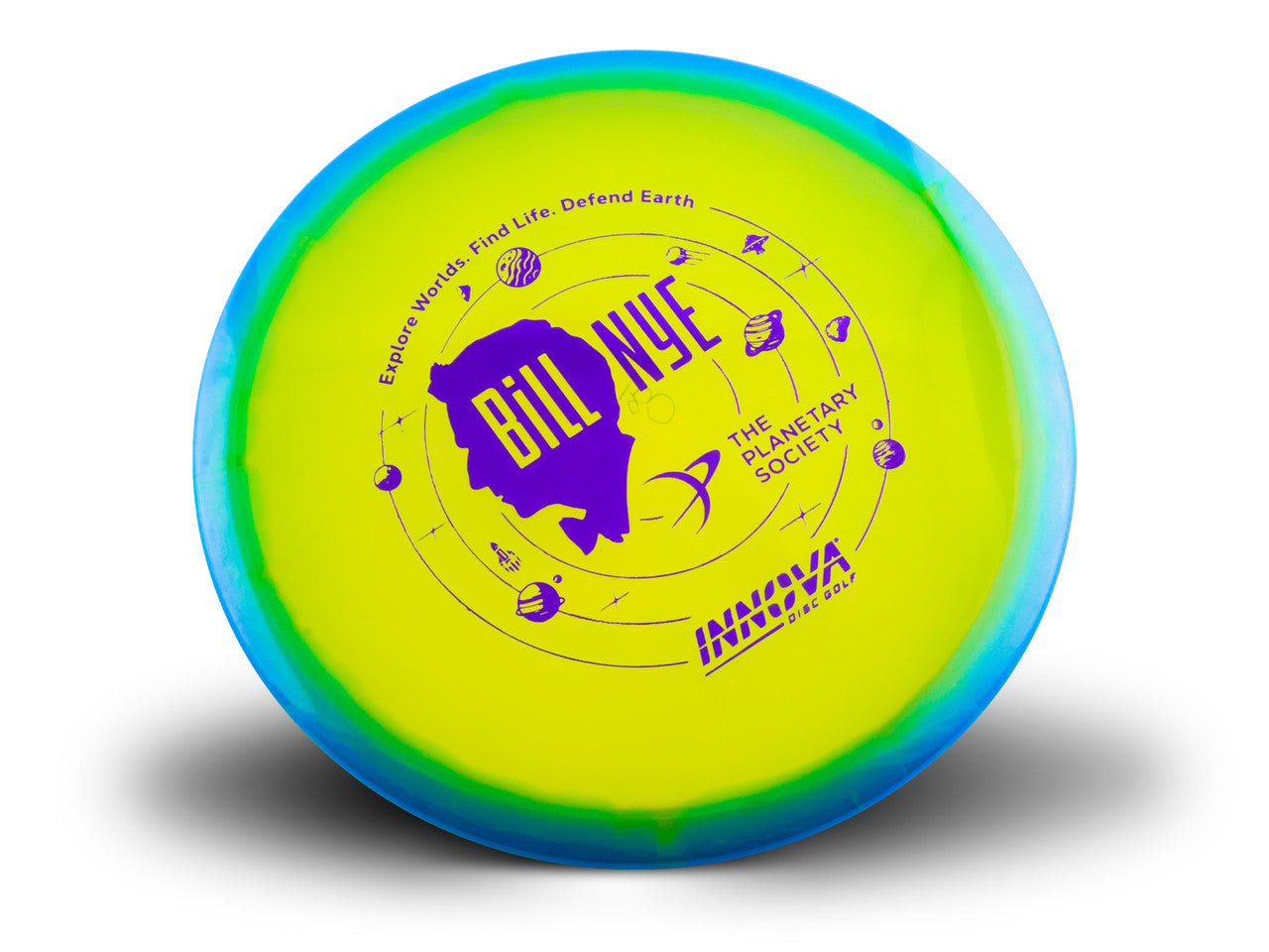 Innova Limited Edition Collab Edition Bill Nye Halo Champion Mako3 Midrange Golf Disc