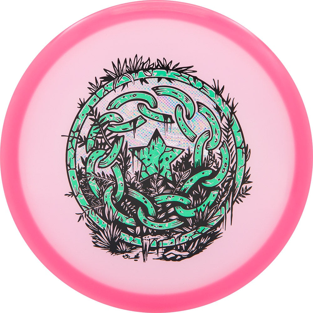 Westside Limited Edition Desolate Shield Stamp Moonshine Glow VIP AIR Gatekeeper Midrange Golf Disc