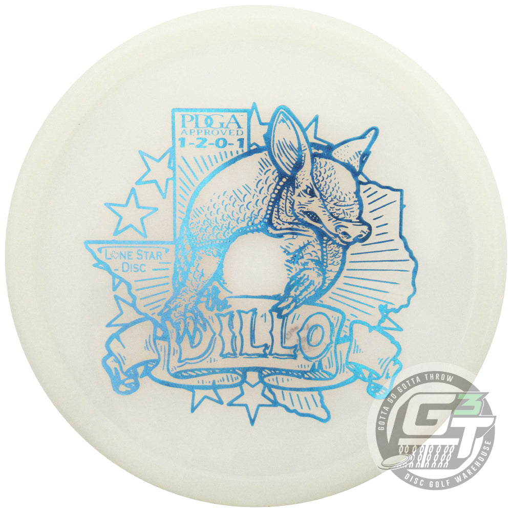 Lone Star Artist Series Glow Alpha Armadillo Putter Golf Disc