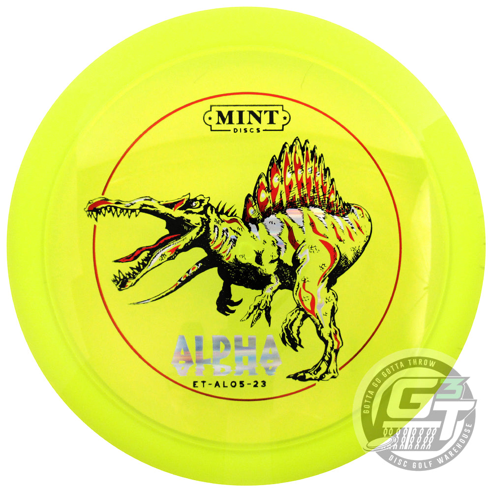 Mint Discs Limited Edition Spin-O-Saurus Stamp Eternal Alpha Fairway Driver Golf Disc