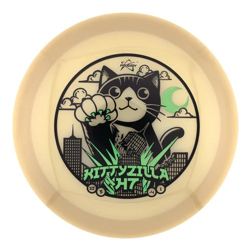 Prodigy Limited Edition Kittyzilla Returns Stamp 400 Glow Series H7 Hybrid Fairway Driver Golf Disc