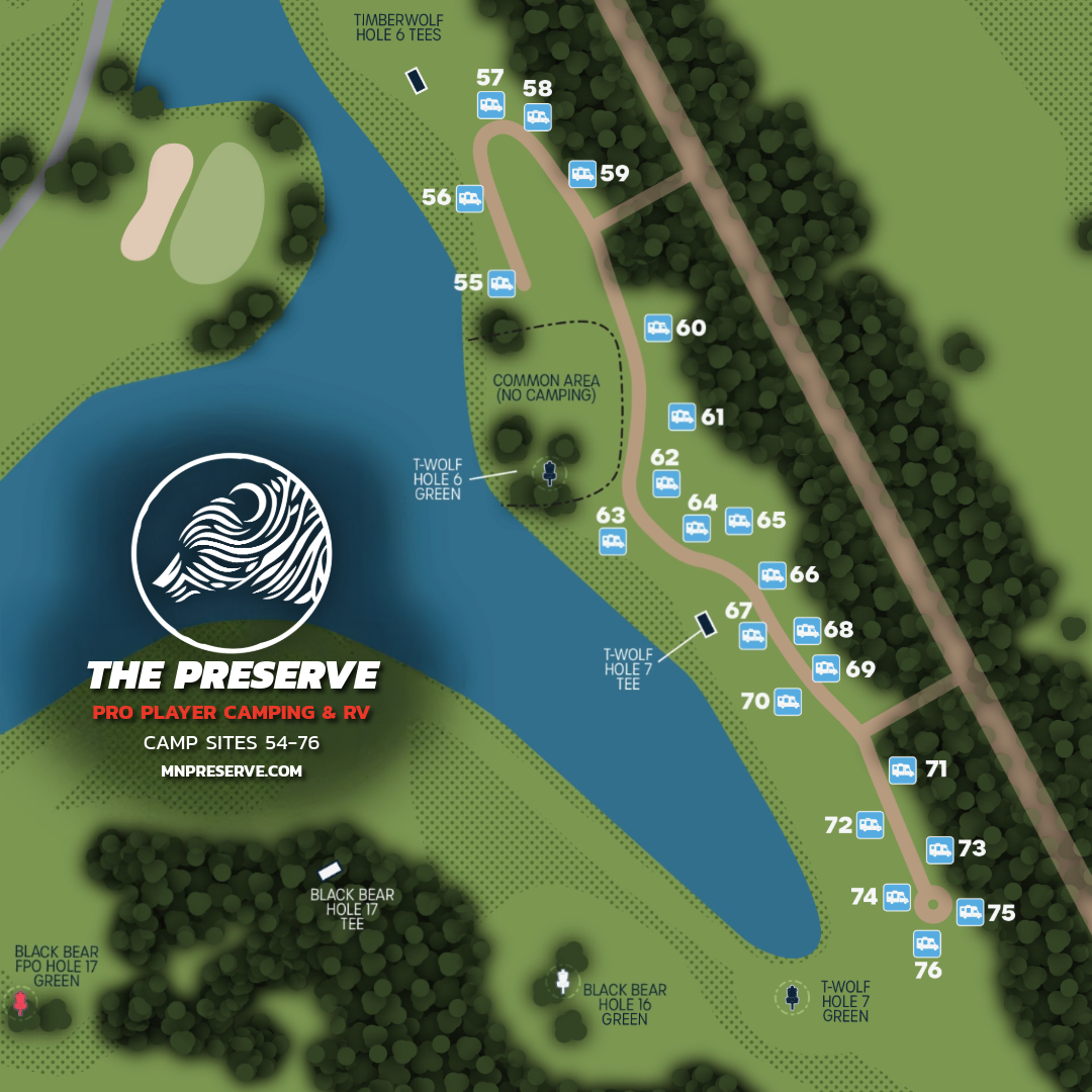 Pro Player, Volunteer & Vendor Camping & Amenities at The Preserve Doubles Championship
