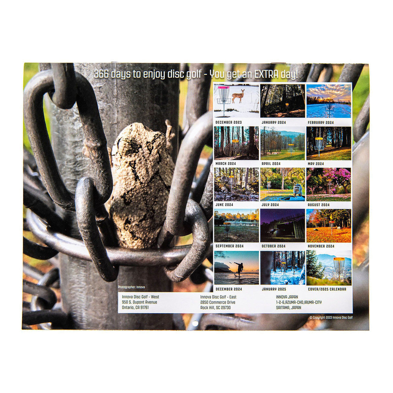 Innova 2024 Disc Golf Calendar Minnesota Preserve