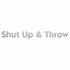 Disc Player Sports Accessory Silver Disc Player Sports Shut Up & Throw Vinyl Decal Sticker - Long