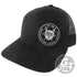 Discmania Apparel Black Discmania Swords and Shield Snapback Mesh Disc Golf Hat