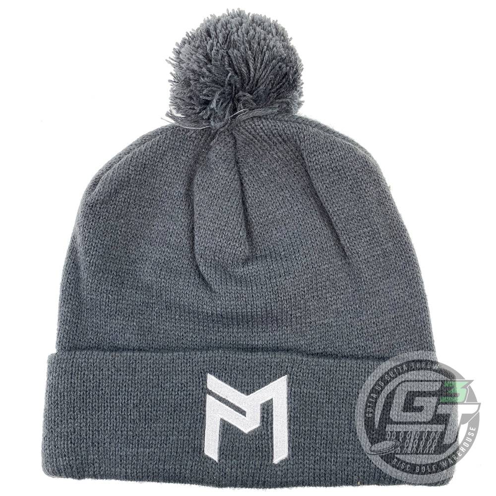 Discraft Apparel Gray Discraft Paul McBeth Logo Knit Pom Beanie Winter Disc Golf Hat