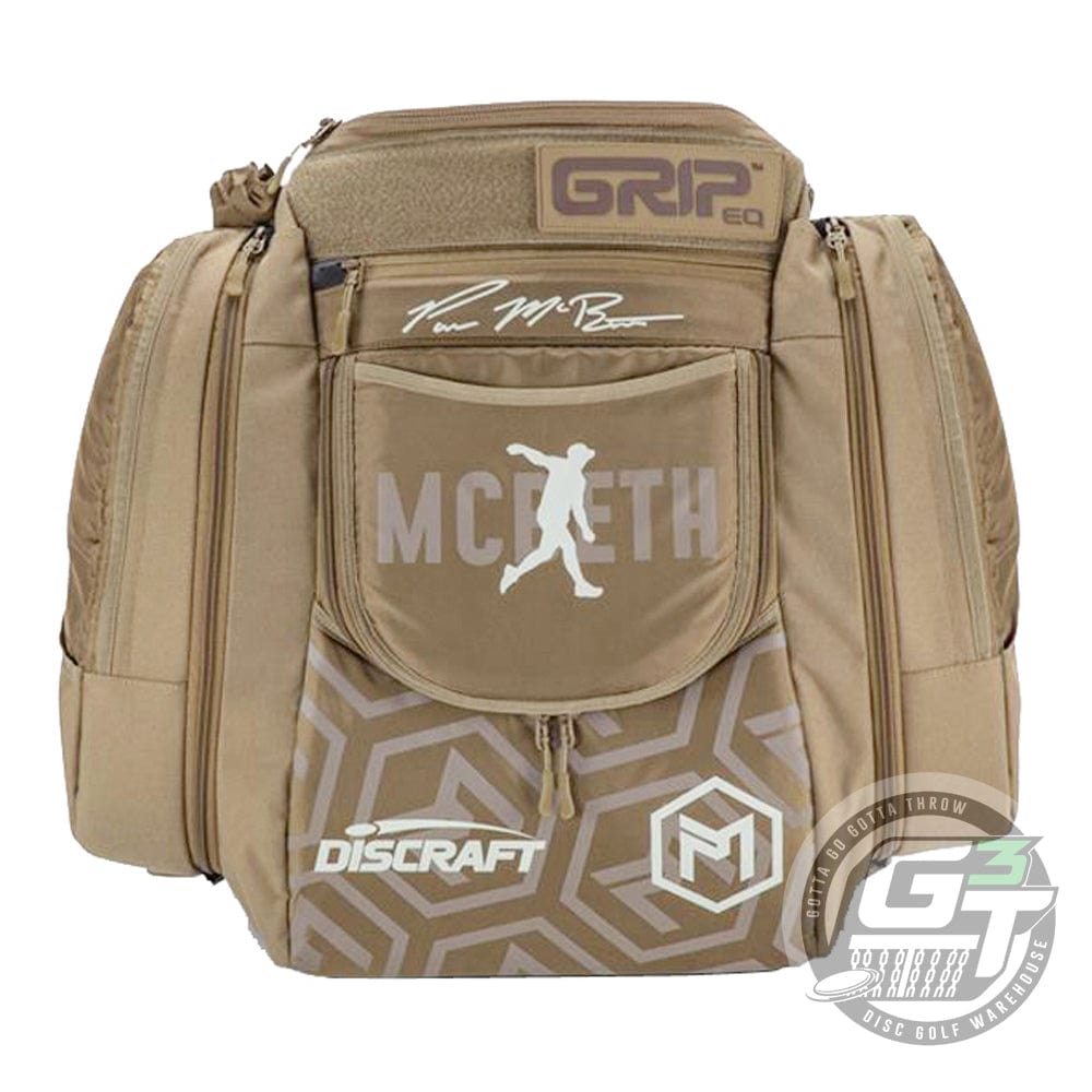 Discraft Bag Sand Discraft GripEQ Paul McBeth AX5 Signature Series Backpack Disc Golf Bag