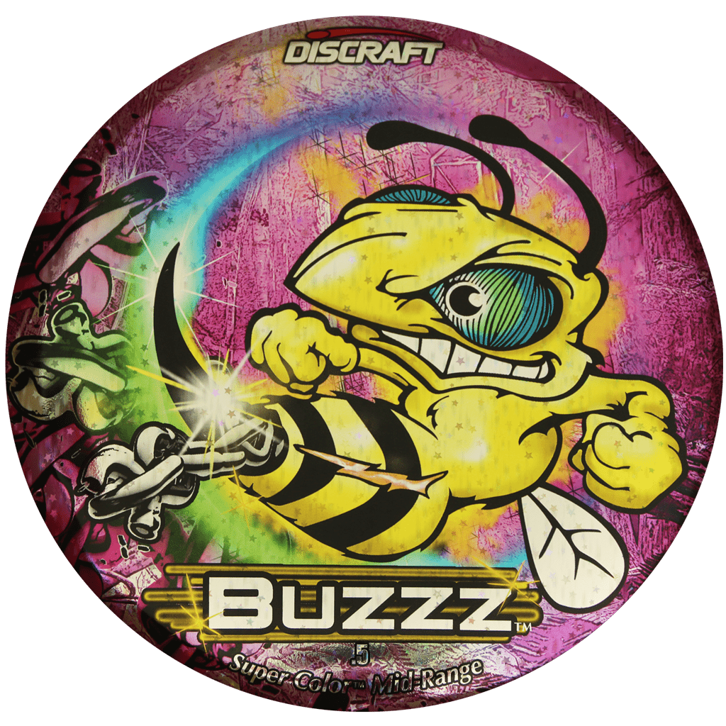 Discraft Golf Disc Star Foil / Pink / 177-180g Discraft Full Foil SuperColor Chains ESP Buzzz Midrange Golf Disc