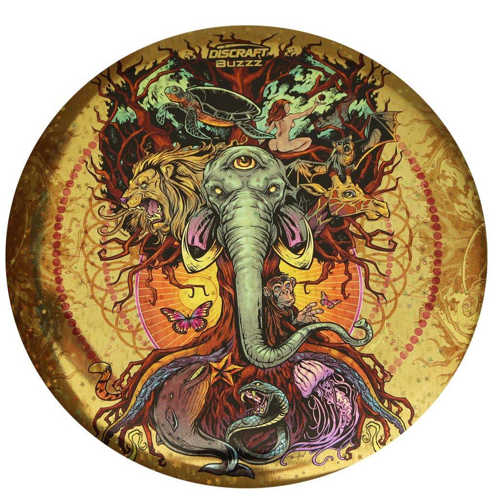 Discraft Golf Disc Star Prism / 177-180g Discraft Full Foil Tree of Life SuperColor ESP Buzzz Midrange Golf Disc