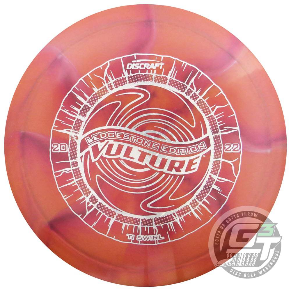 Discraft Golf Disc Discraft Limited Edition 2022 Ledgestone Open Swirly Titanium Vulture Distance Driver Golf Disc