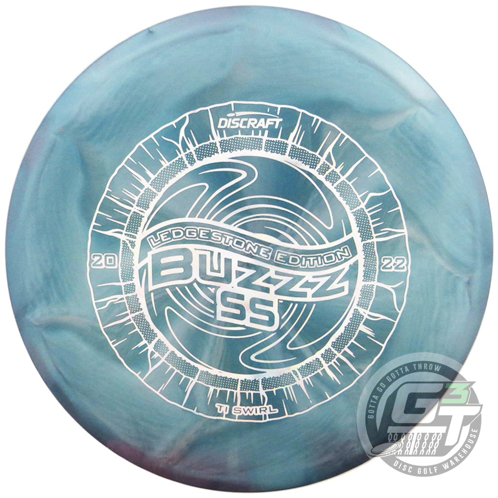 Discraft Golf Disc Discraft Limited Edition 2022 Ledgestone Open Tour Series Swirl Titanium Buzzz SS Midrange Golf Disc