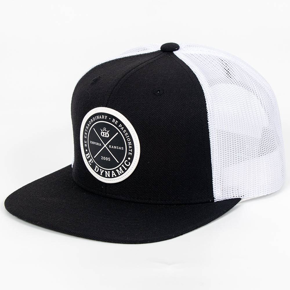 Dynamic Discs Foundation Leather Patch Snapback Mesh Disc Golf Hat - Gotta Go Gotta Throw