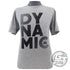 Dynamic Discs Apparel M / Gray Dynamic Discs Stacked Short Sleeve Performance Disc Golf T-Shirt