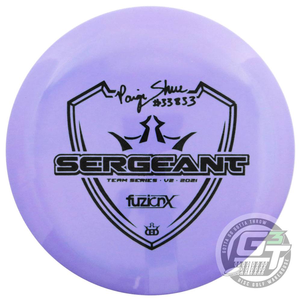 Dynamic Discs Golf Disc Dynamic Discs Limited Edition 2021 Team Series V2 Paige Shue Fuzion-X Sergeant Distance Driver Golf Disc