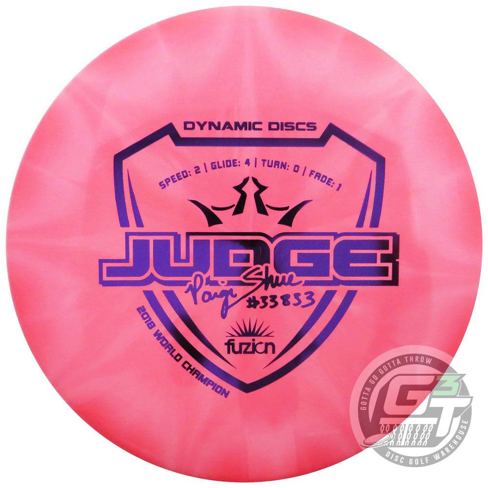 Dynamic Discs Golf Disc Dynamic Discs Limited Edition Paige Shue Signature Fuzion Burst Judge Putter Golf Disc