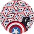 Dynamic Discs Golf Disc Dynamic Discs Marvel Captain America DyeMax Panorama Fuzion Judge Putter Golf Disc