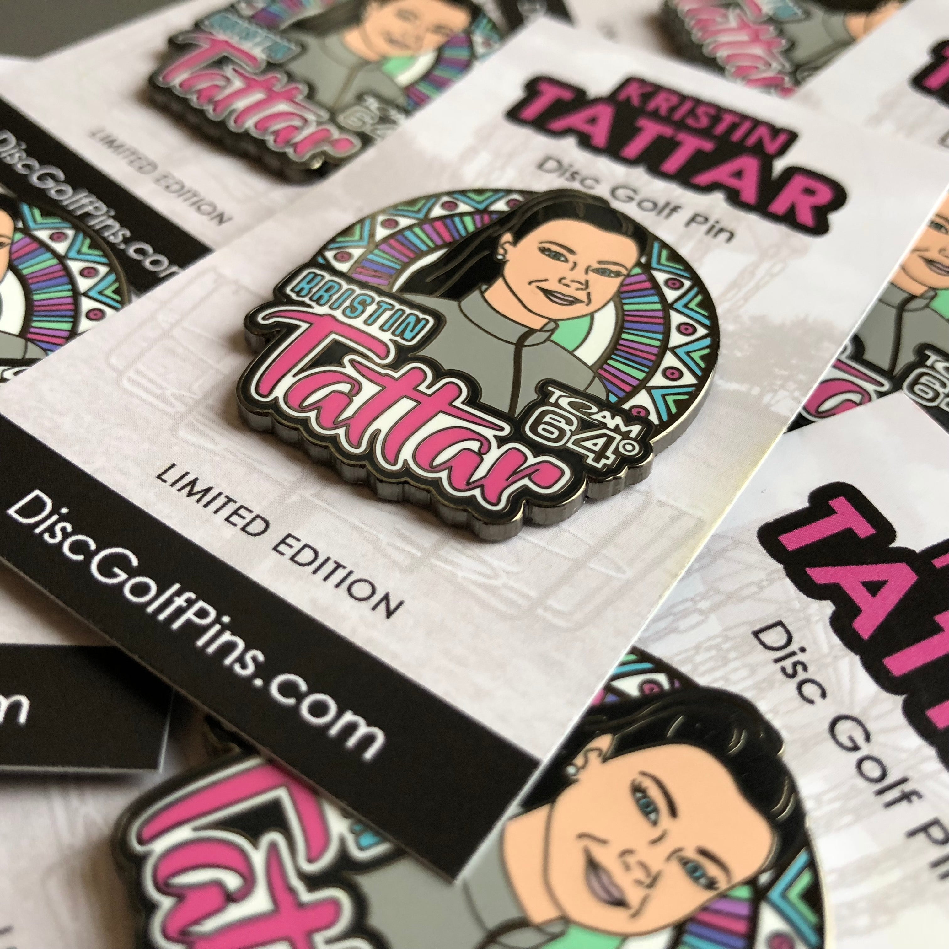 Kristin Tattar Disc Golf Pin - Series 1