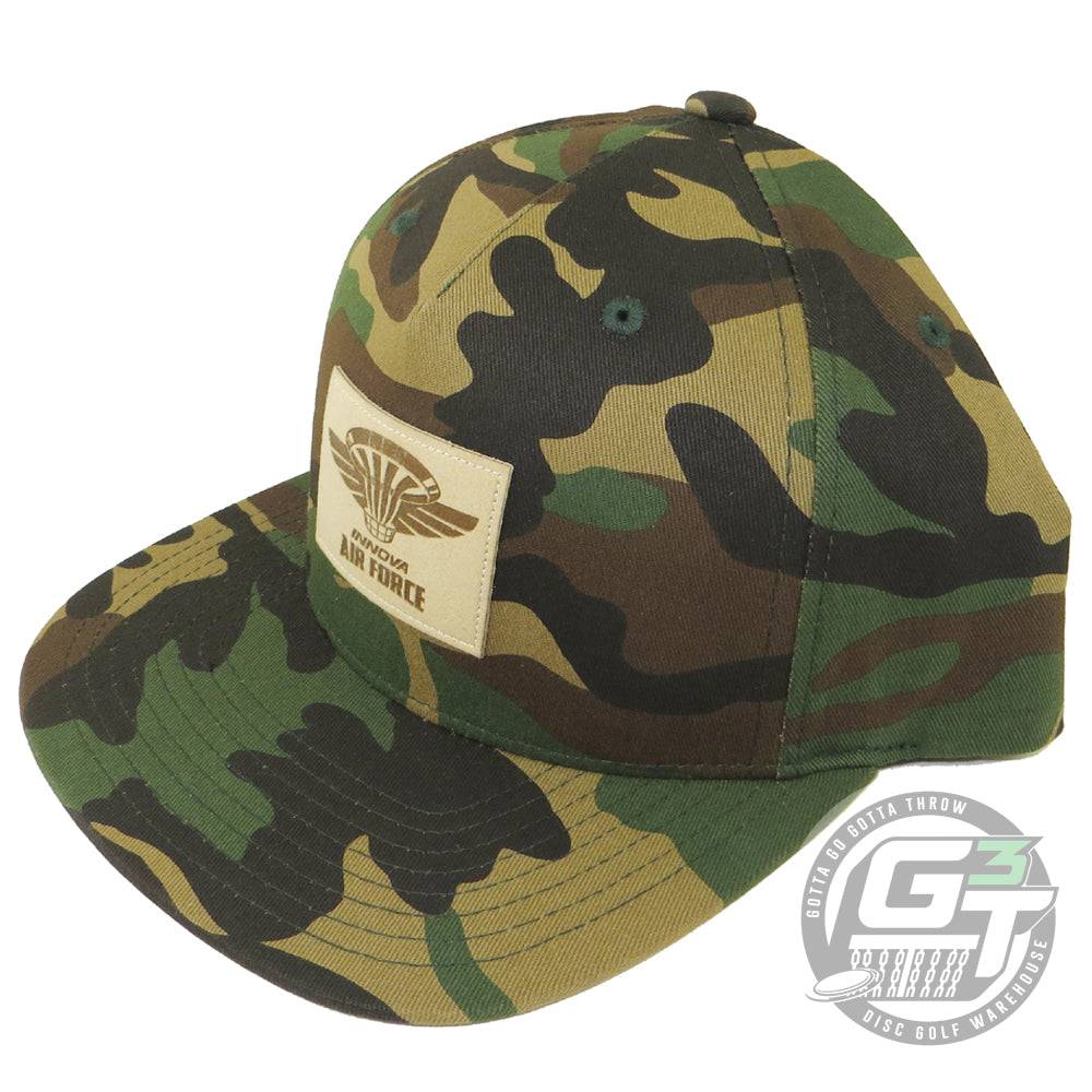 Innova Air Force Leather Patch Adjustable Disc Golf Hat - Gotta Go Gotta Throw