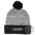 Innova Apparel Black Innova Unity Pom Knit Beanie Winter Disc Golf Hat