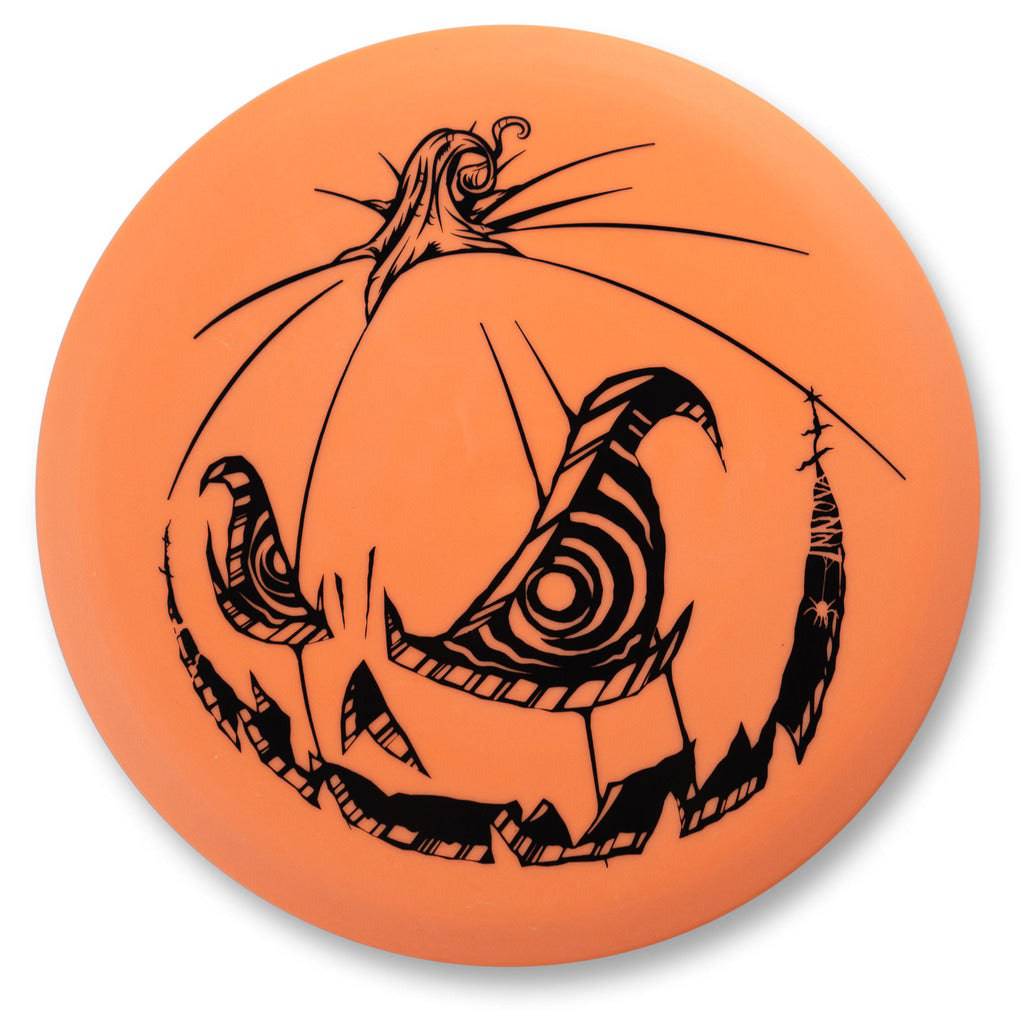 Innova Golf Disc Innova Limited Edition 2018 Halloween Pumpkin Stamp Color Glow DX RocX3 Midrange Golf Disc
